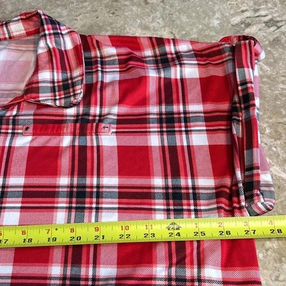 Women 3X top,red, plaid , cottage core , country vibe, cowboy, rodeo.NWOT,EC - Picture 15 of 15